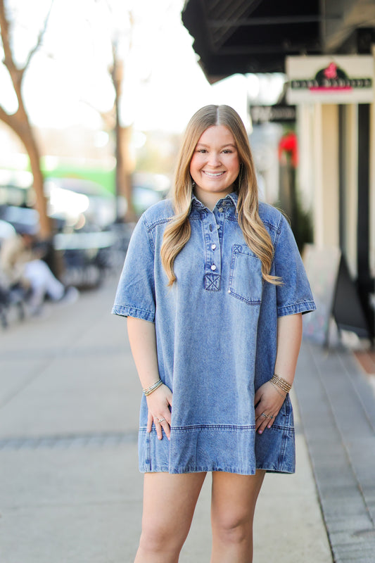 REMINO DENIM MIN DRESS
