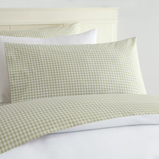 QUEEN GINGHAM SHEET SET