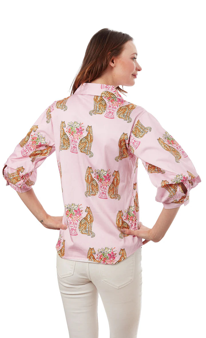 CHEETAHS  PUFF SLEEVE TOP