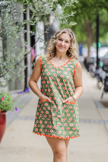 FLOWERING WAVES DRESS