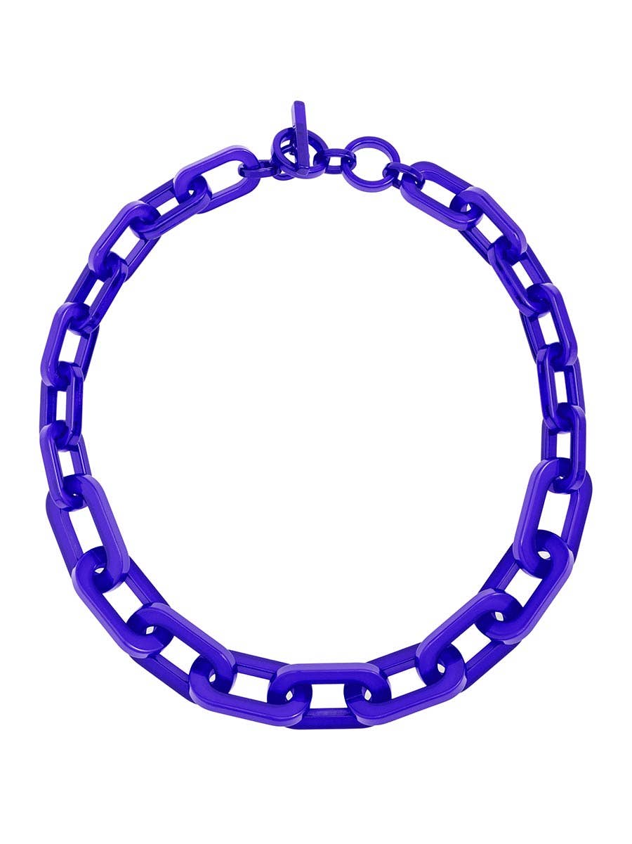 RESIN CHAIN COLOR NECKLACE