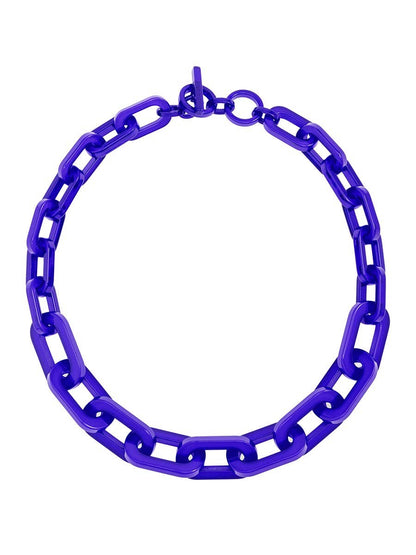 RESIN CHAIN COLOR NECKLACE