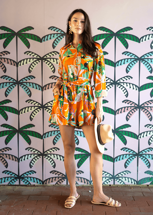 JUNGLE CAT ROMPER