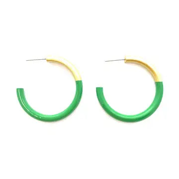 MEDIUM COLOR HORN HOOPS