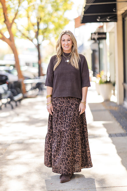 LOLLIE LEOPARD SKIRT