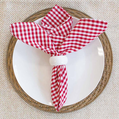 RED/WHITE GINGHAM NAPKIN