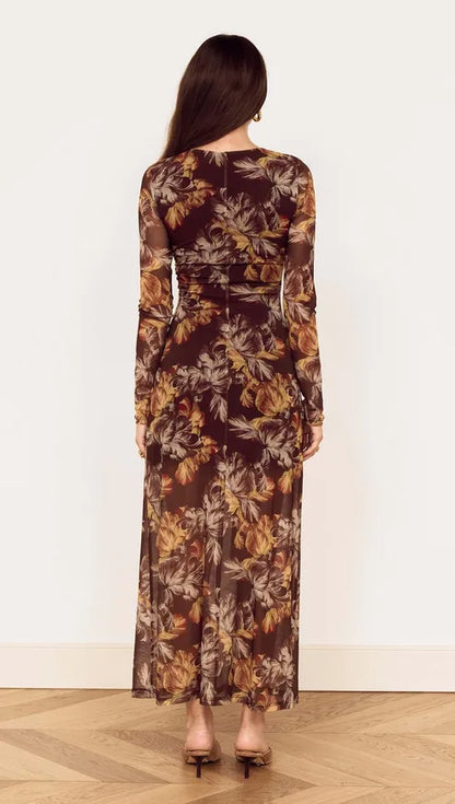 TAHLIA MESH MIDI DRESS