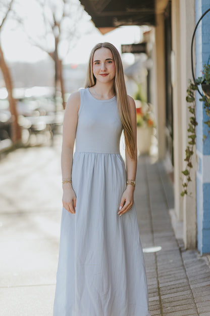 CHARLOTTE MIDDI DRESS IN ECLIPSE