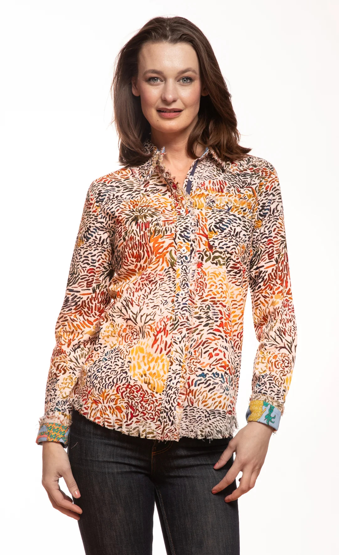 ALL OVER ABSTRACT CAPE COD SHIRT