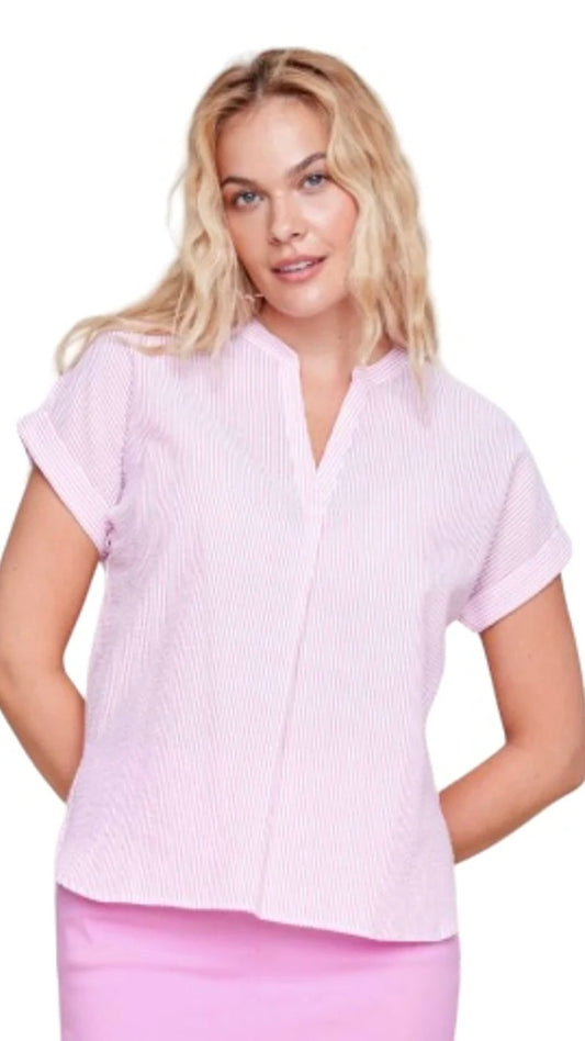 RENUAR CLASSIC SEERSUCKER TOP