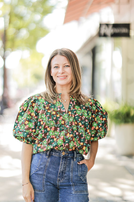 MONA FALL FLORAL TOP