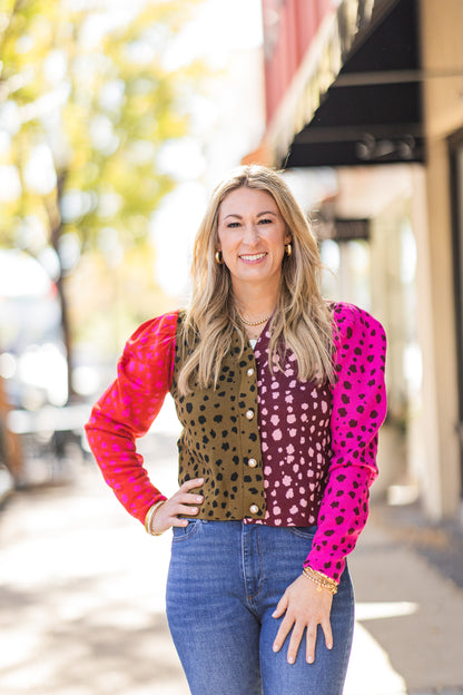 JOVIE CARDIGAN SPOTTED