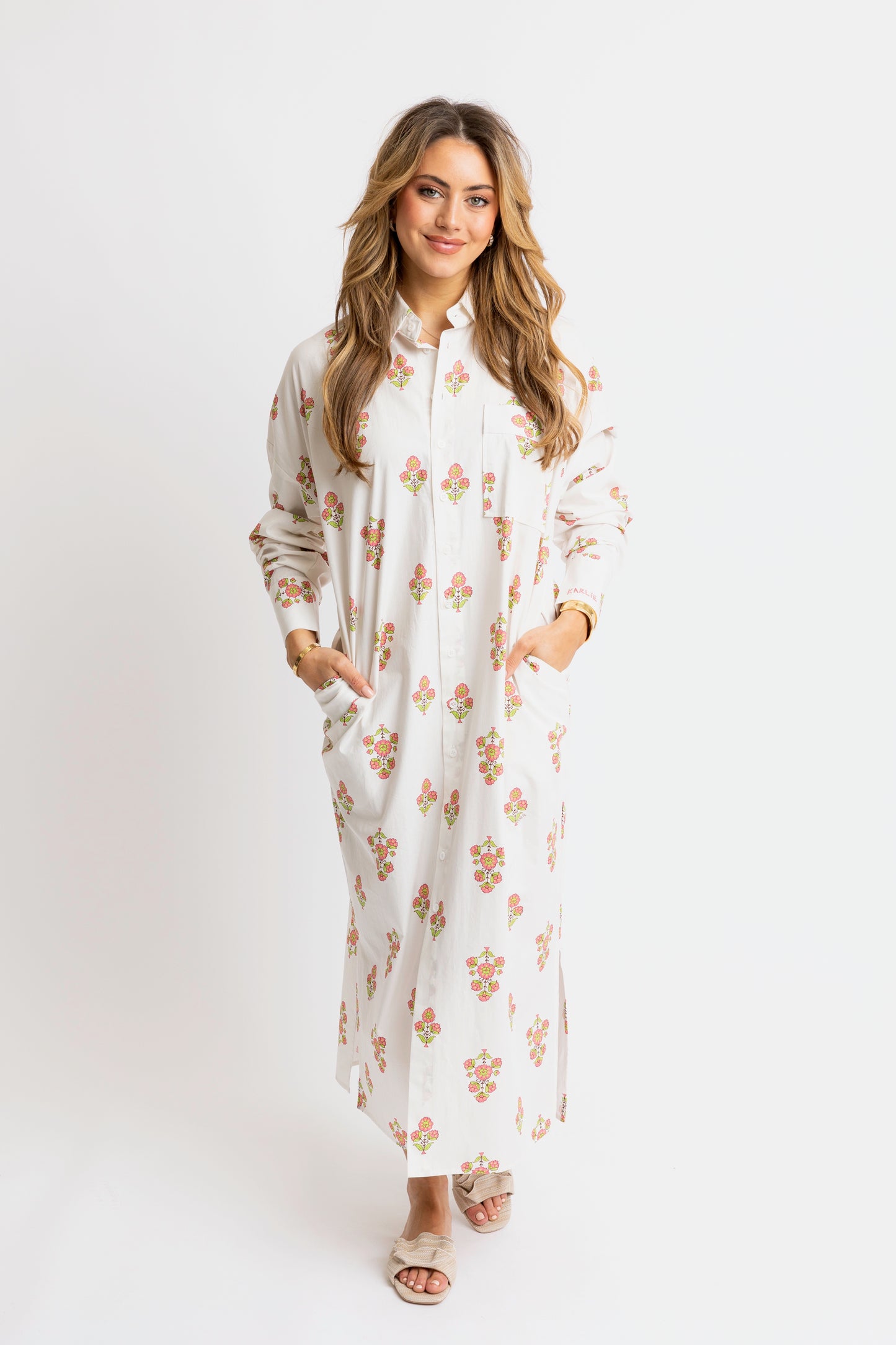 THE ELEVATED POPLIN FLORAL DRESS