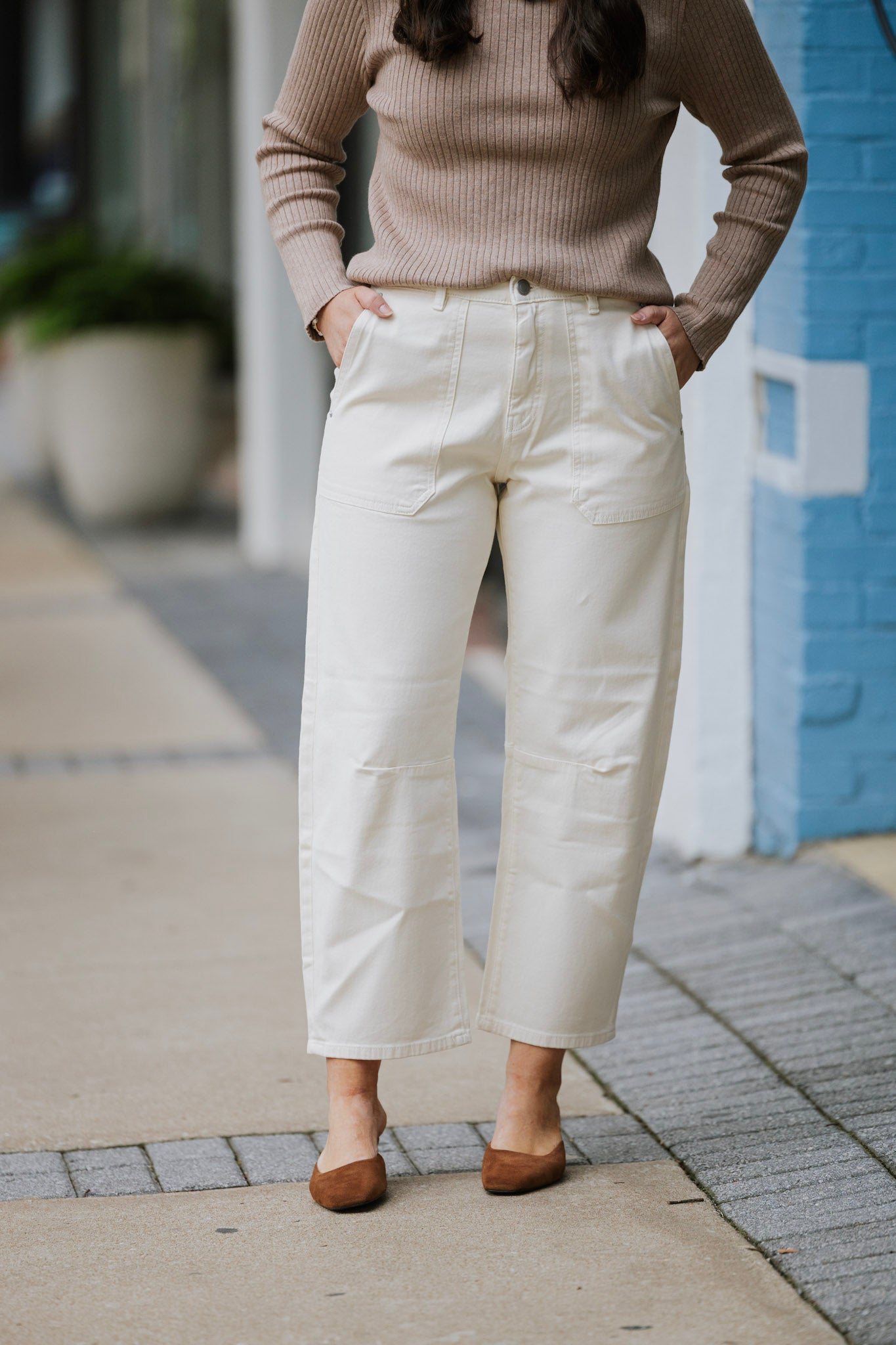 BILLIE CREAM JOGGER DENIM
