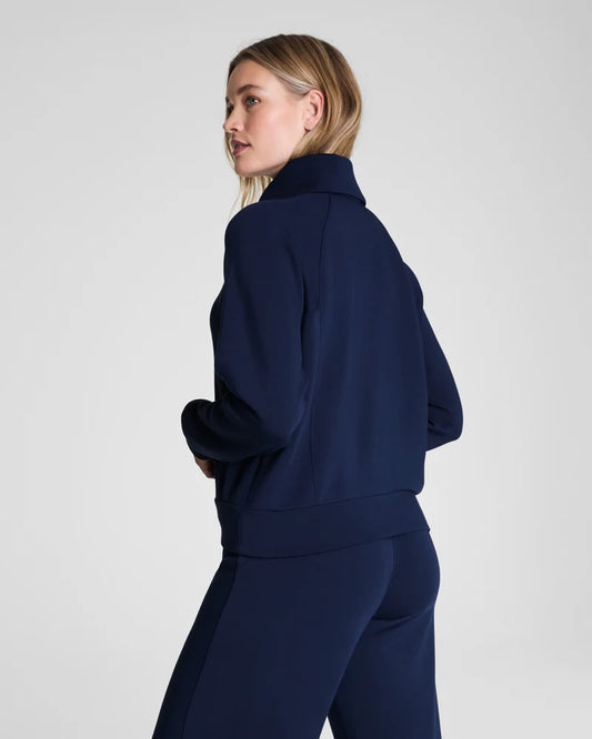 TIMELESS NAVY SPANX ZIP FRONT