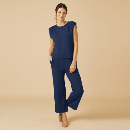 DREAMTECH PLEATED SHOULDER PANT SET