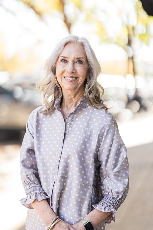 KIMBERLY CEMENT POLKADOT TOP