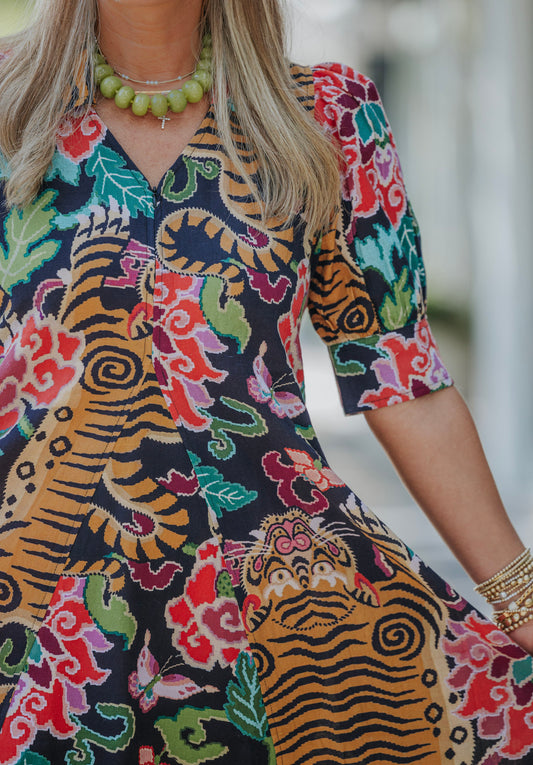TIGER RUG MONTAUK DRESS