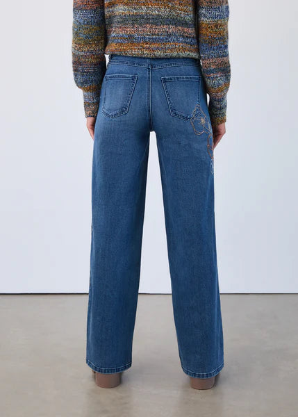 CHRISTINA FLOWER STICH PANT