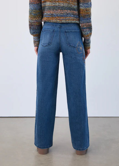 CHRISTINA FLOWER STICH PANT