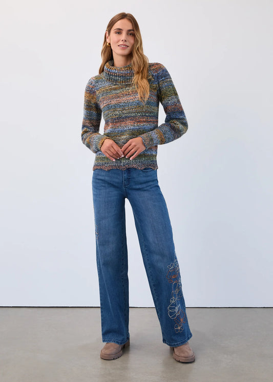 CHRISTINA FLOWER STICH PANT