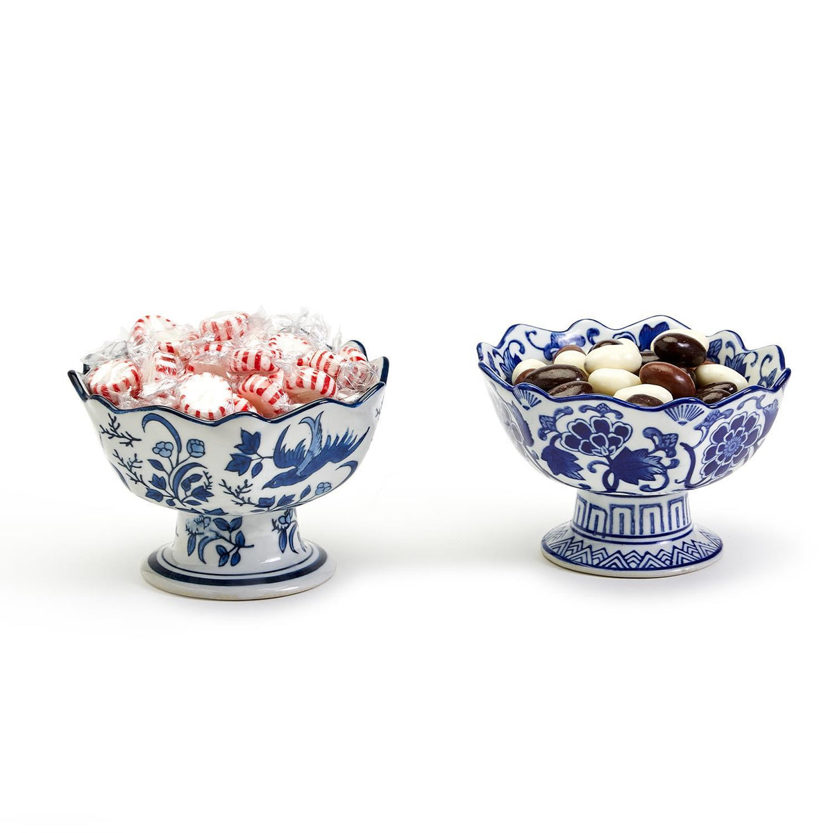 SCALLOPED EDGE FOOTED BOWL