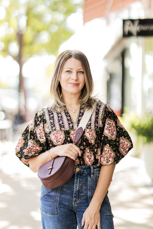 CLAIRE BLOCK TOP