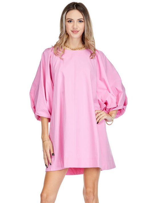 SHE IS CUTE PINK DRESS