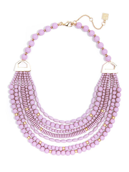 MIXED BEADS LAYERING NECKLACE