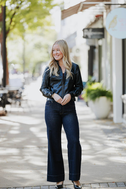 ZIP FRONT MOTO JACKET