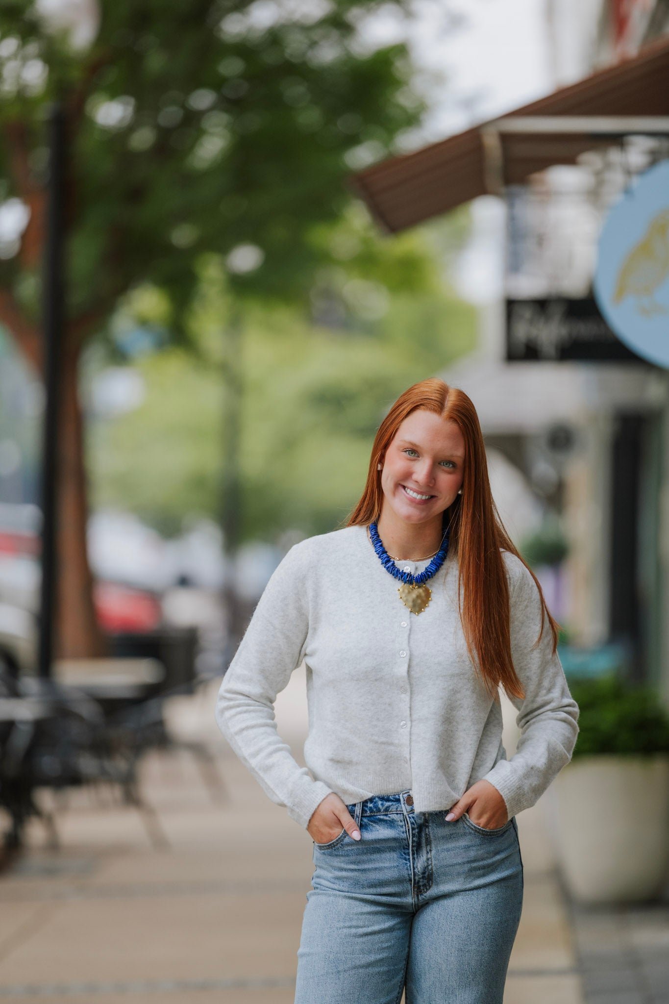 FEATHER GREY MEDINA CARDIGAN