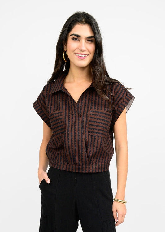 THE SCALLOP WRAP TOP