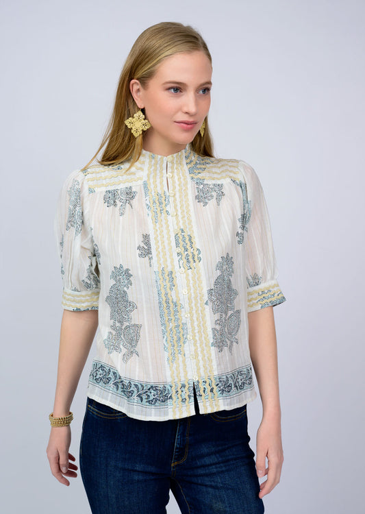 PAISLEY METALIC TOP