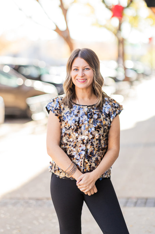 HATTI  CHEETAH TANK BY EMILY MCCARTHY