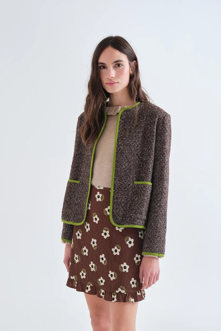 BROWN TWEED JACKET