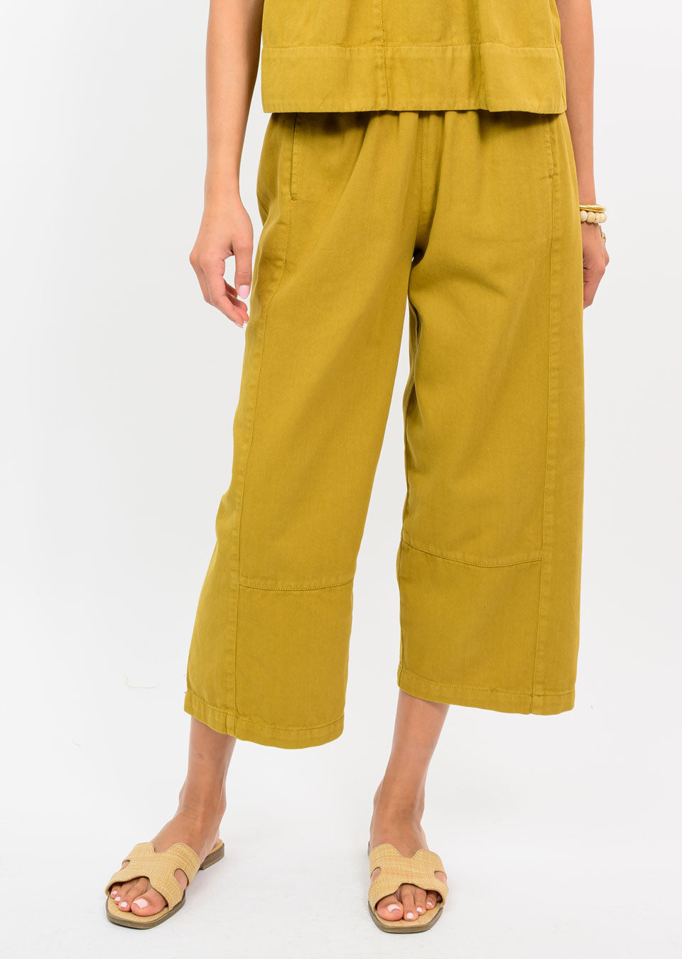 OCHRE BARREL PANT