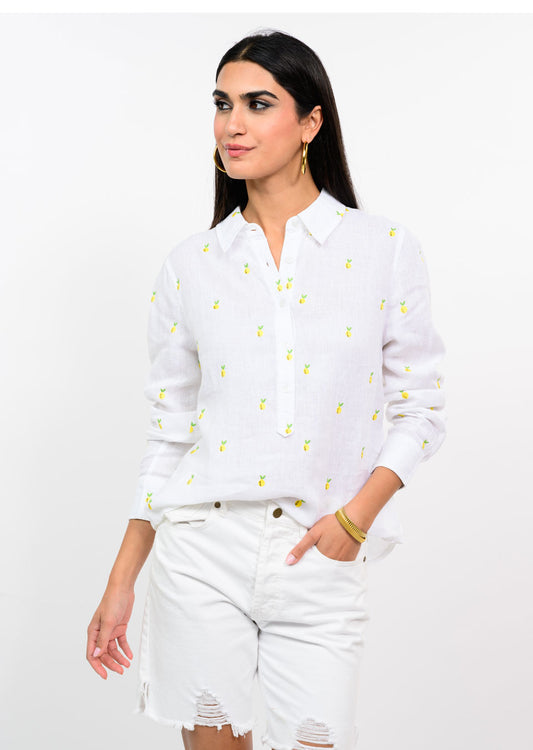 LINEN LEMON SHIRT