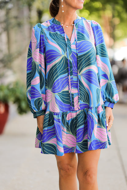 GLOW OVER BLUE NATASHA DRESS