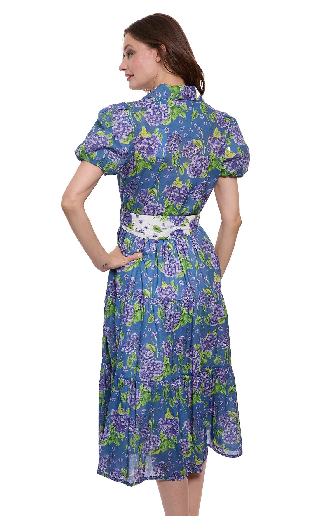 LITCHFIELD DRESS IN HYDRANGEA