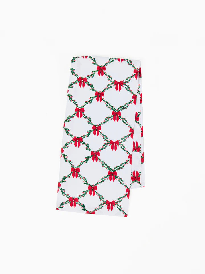 HOLIDAY TRELLIS TEA TOWEL