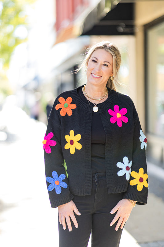 MARIGOLD FLOWER CARDIGAN