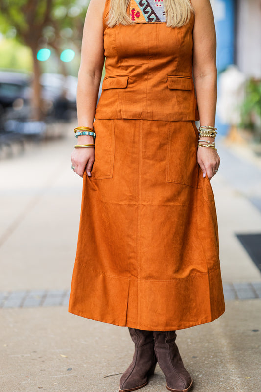 CANDECE SUEDE SKIRT