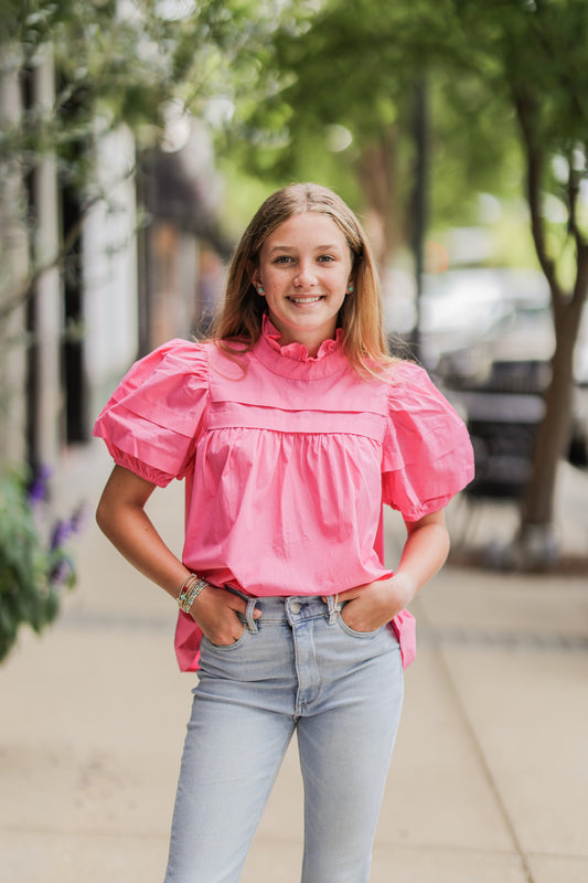 TAFFY PINK BRODY TOP