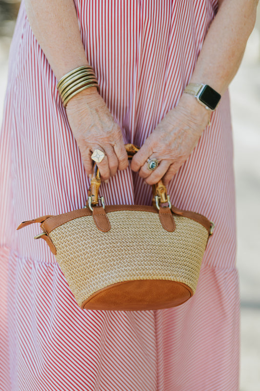 MILLIE BAMBOO HANDLE BAG