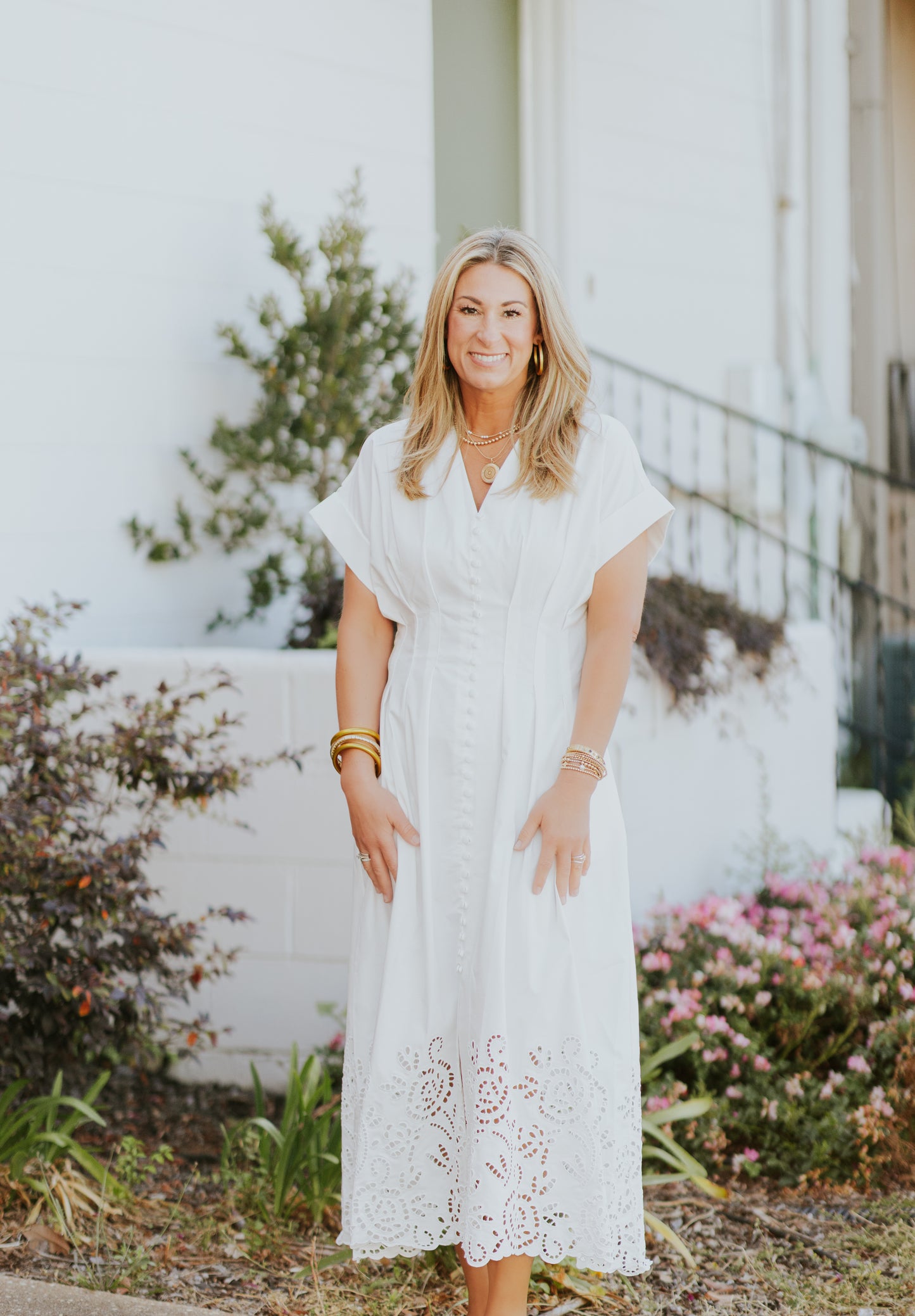 EMRICK DRESS IN WHITE