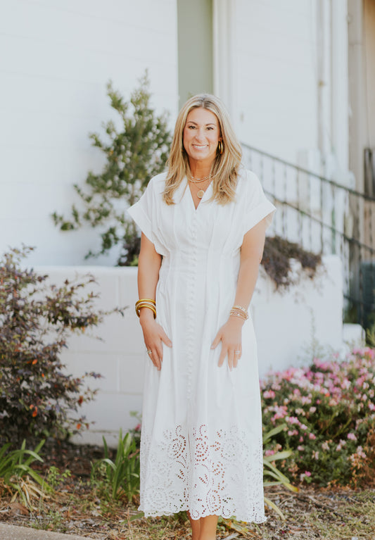 EMRICK DRESS IN WHITE