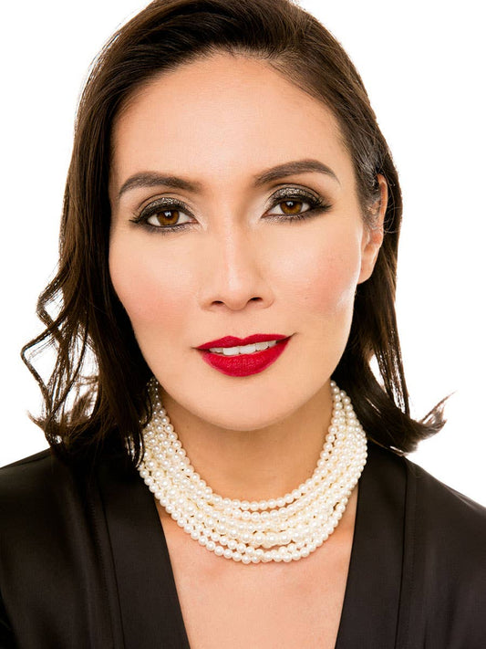 10 STRAND COLLAR NECKLACE