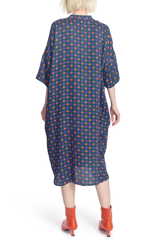 PEONY DRESS- HEX DOT