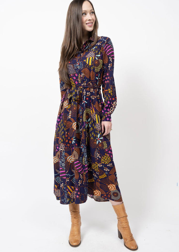 RICHLAND MIDNIGHT SHIRT DRESS
