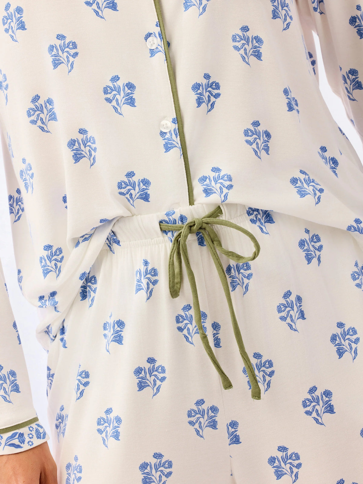 MOONLIT GRACE BLUE CHARLOTTE PAJAMAS
